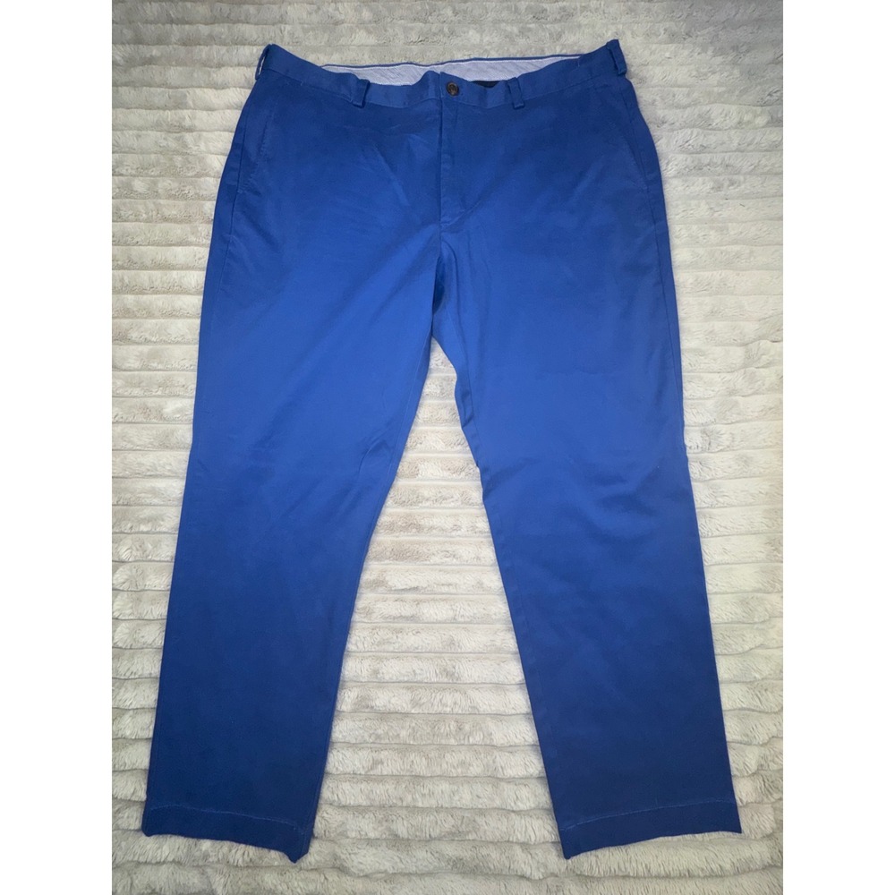 Brooks Brothers Pants Men's 42x30 Clark Fit Stretch Chino Khaki Brown Blue LOT 3 - Picture 13 of 16